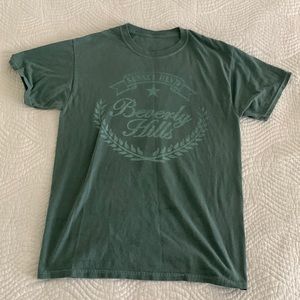 PacSun Green Hollywood Blvd Oversized Shirt